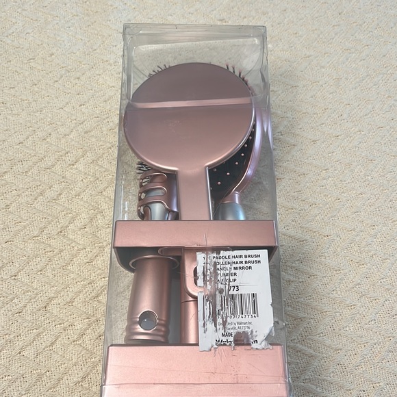 NIB 5 pc rose gold pink hair brush set hair tools set - Picture 2 of 3